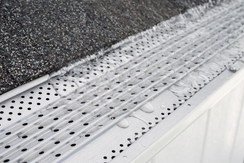 LeafBlaster Pro All-Aluminum Gutter Guard installed